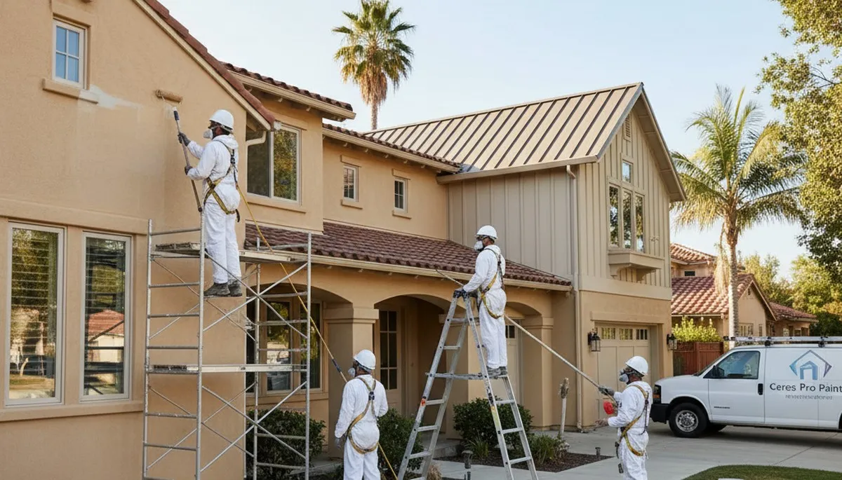 Painting contractor in Modesto, CA providing professional interior and exterior painting services