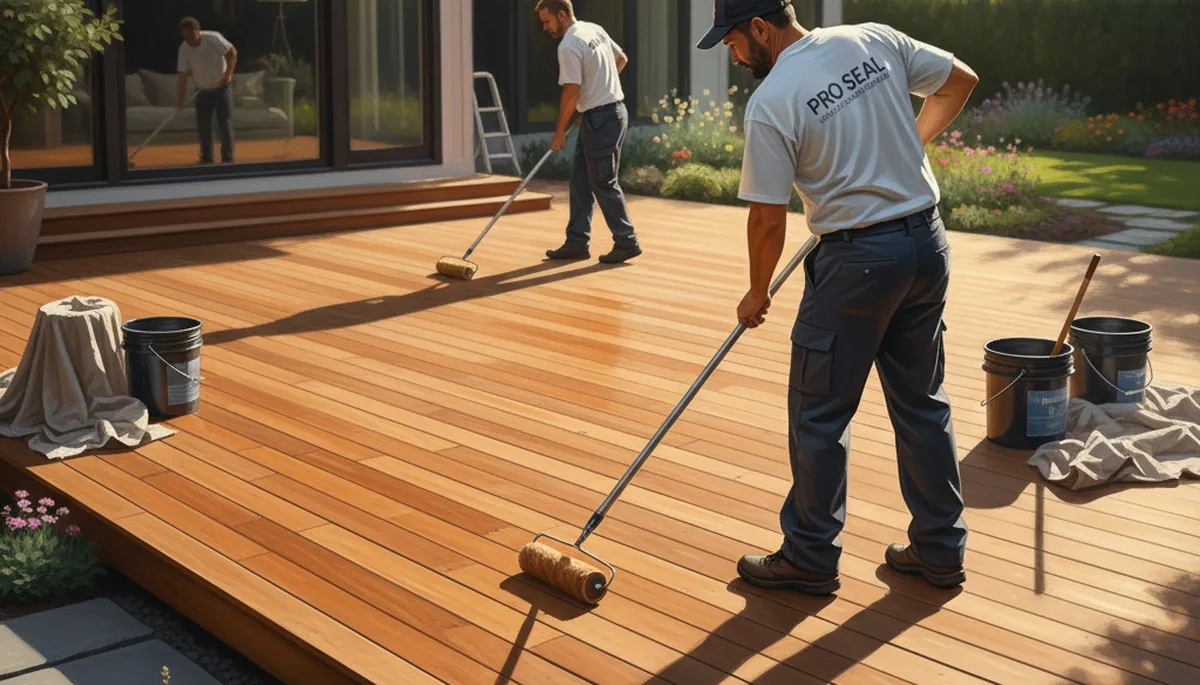 Deck sealing service in Modesto, CA protects wood decks from UV and moisture damage
