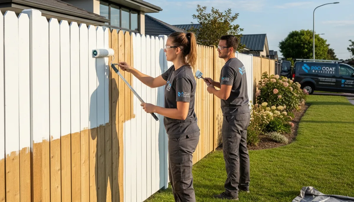 Fence painting service in Modesto, CA to protect and improve curb appeal